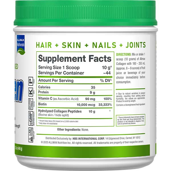 Allmax Collgen + Biotin 440g