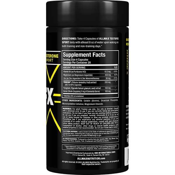 Allmax TestoFX Sport 80 Capsules