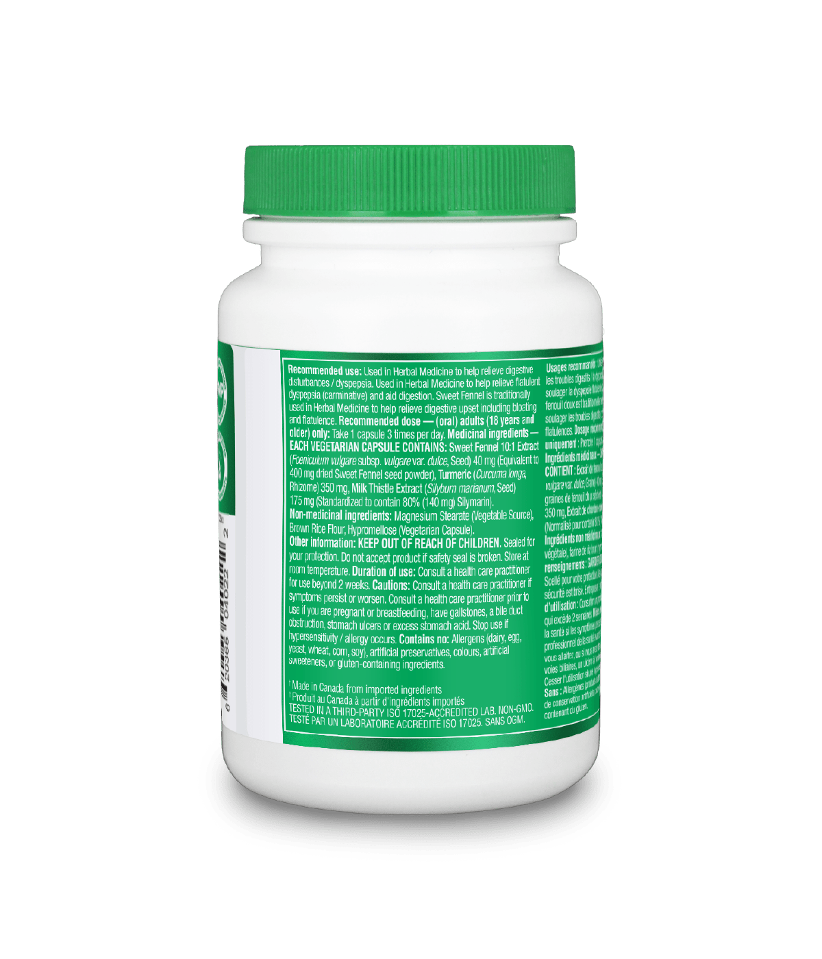 Bloat relief 120 capsules végétales