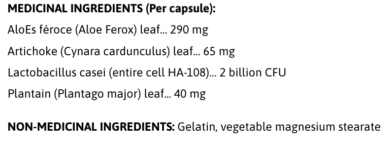 aloes l-casei 60 capsules