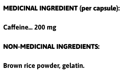 caffeine 100 capsules