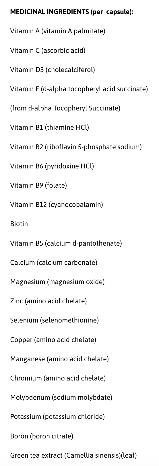 Pro vitamin 2.0 100 capsules