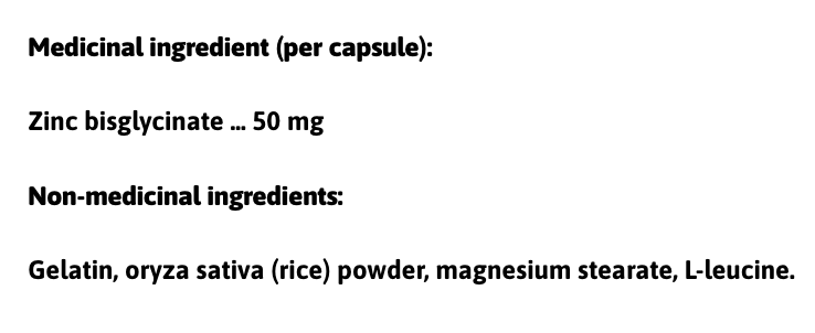 Pro zinc 90 capsules