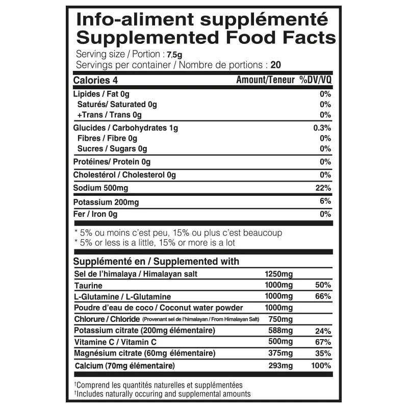 Hydra + Électrolyte - Sac