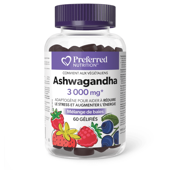 Ashwagandha 3 000 mg gélifiés