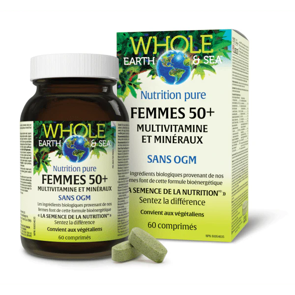 Multivitamines et Minéraux Femmes 50+ – Whole Earth & Sea