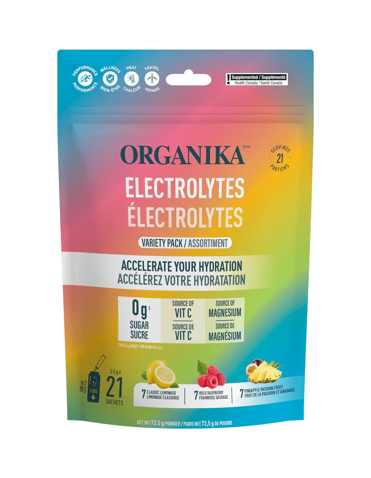 Électrolytes variété 21 sachets 3,5g