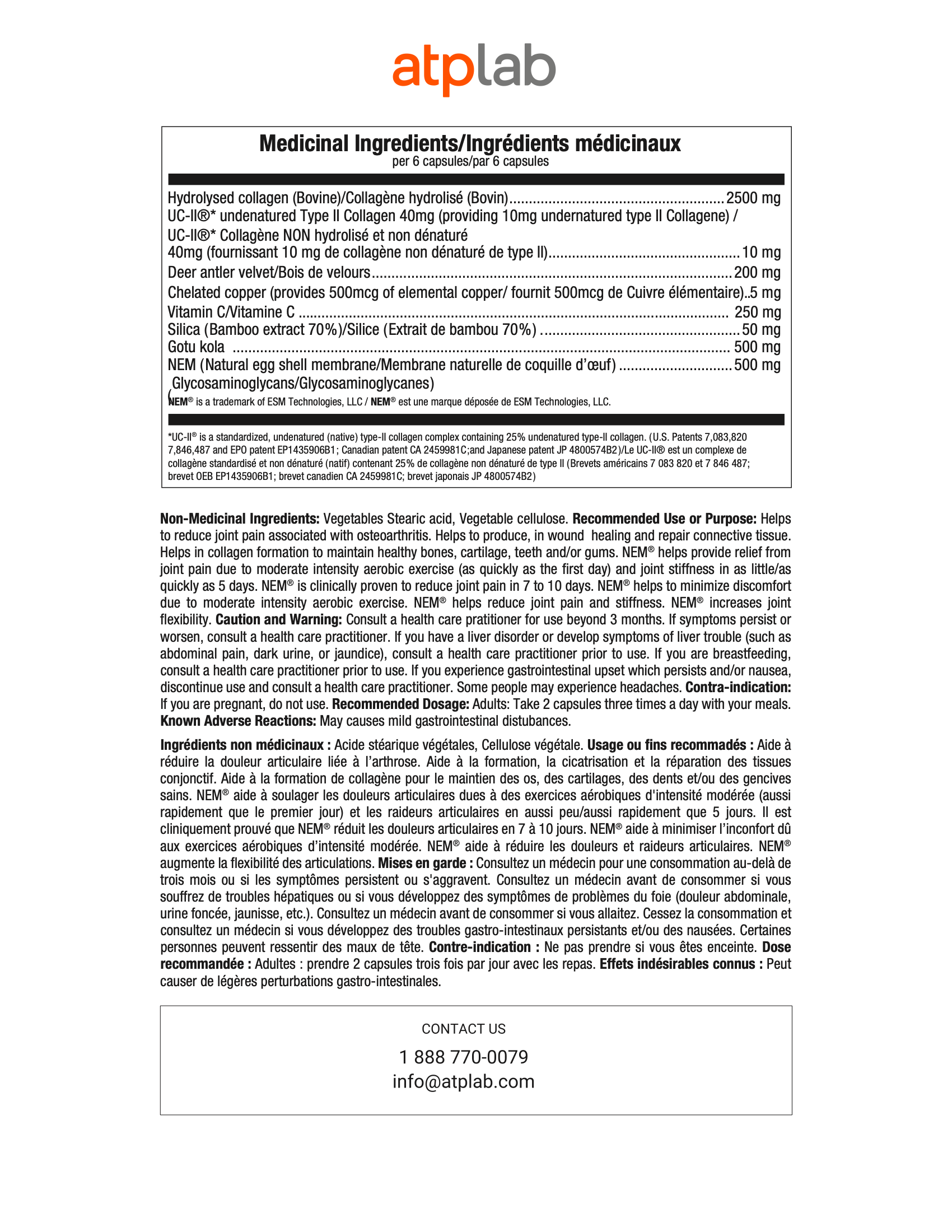 Syner collagen 120 capsules