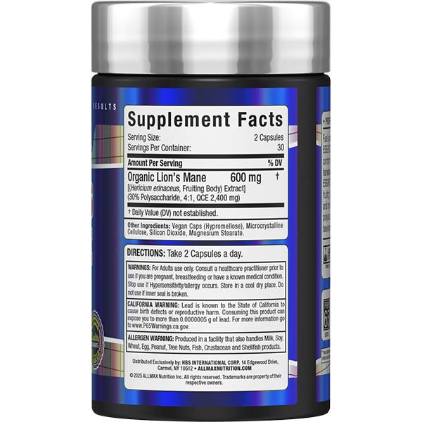 Allmax Lions Mane 60 Capsules