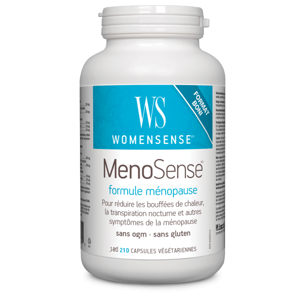 WomenSense MenoSense Formule Ménopause – 210 Capsules Végétariennes