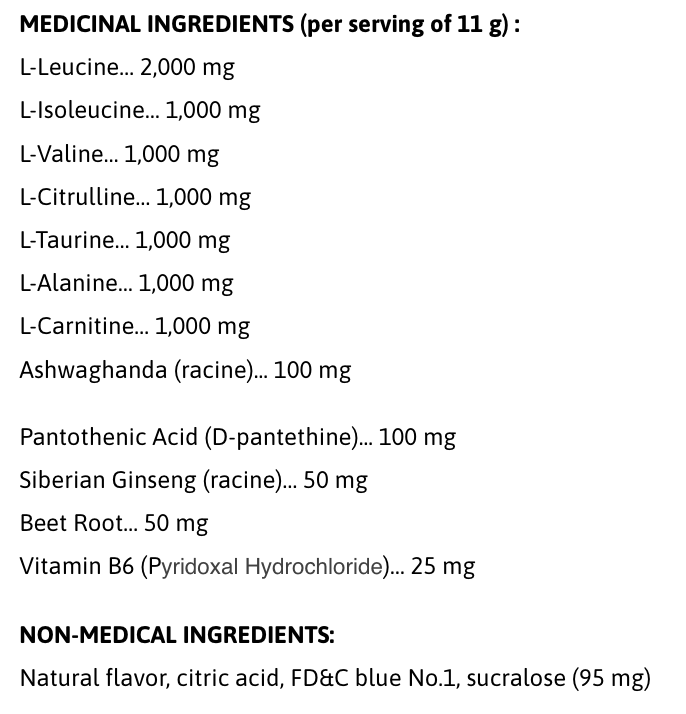 amino + recovery 400g