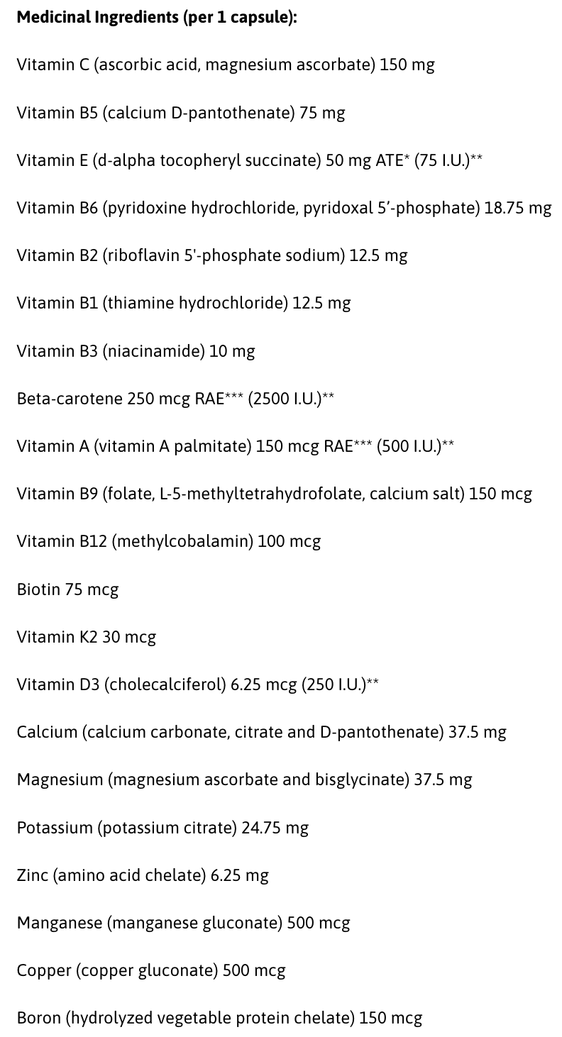 Opti vitamins 120 capsules