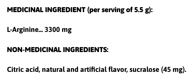 Pure arginine agrumes 300g