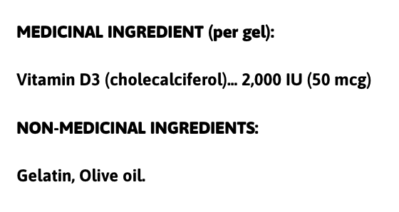 vitamin d3 1000iu 120 gélules