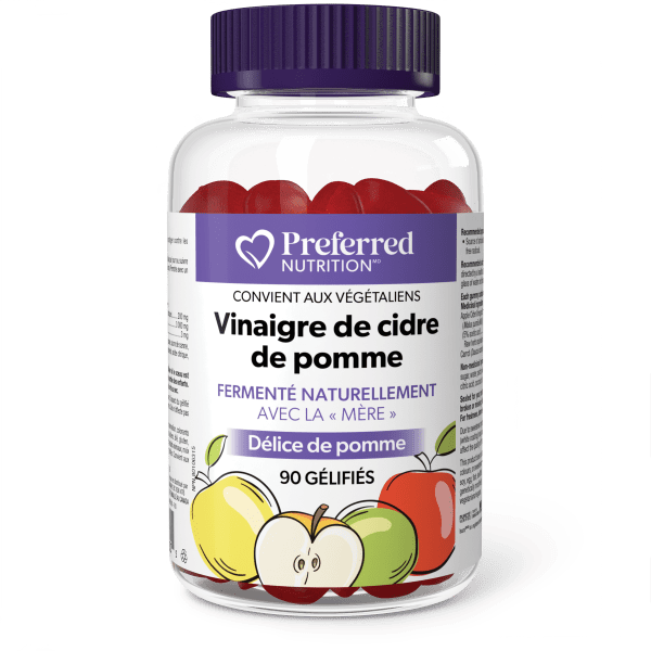 Vinaigre de cidre de pomme gélifiés