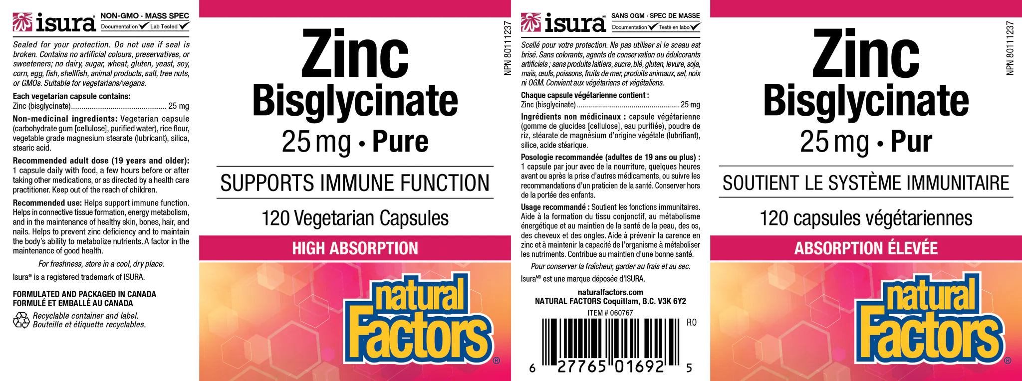 Zinc Bisglycinate Pur 25 mg