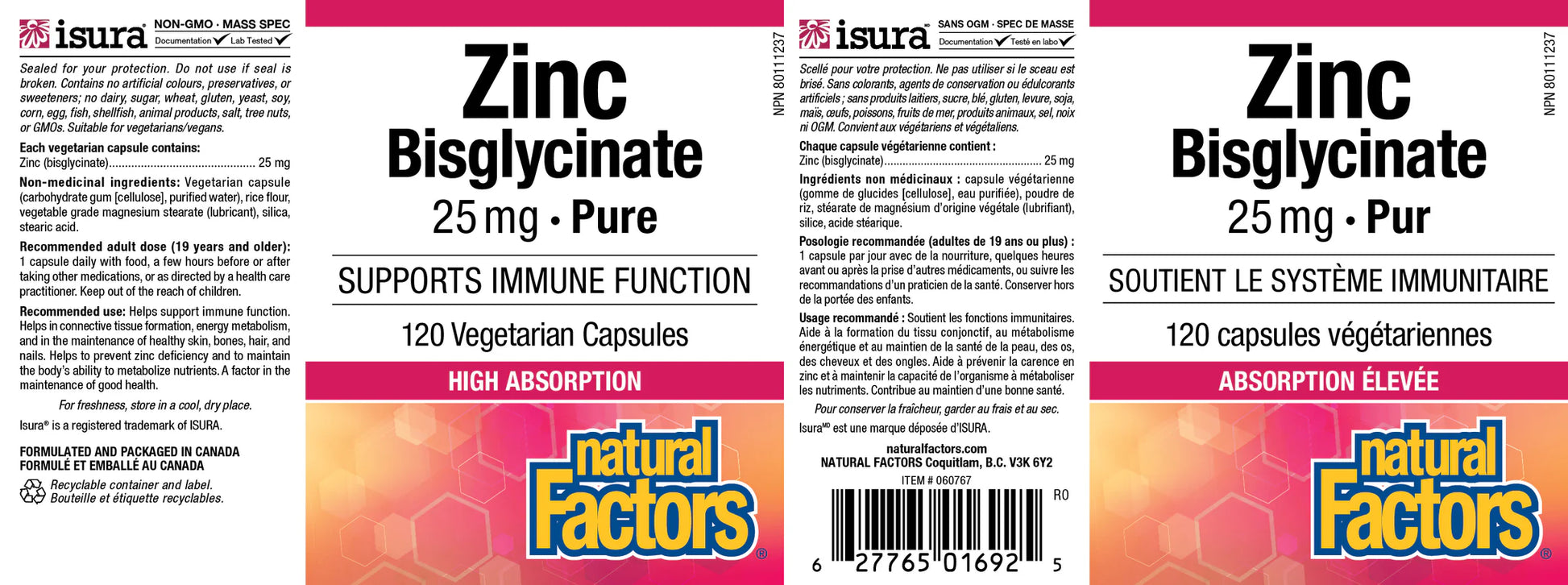 Zinc Bisglycinate Pur 25 mg